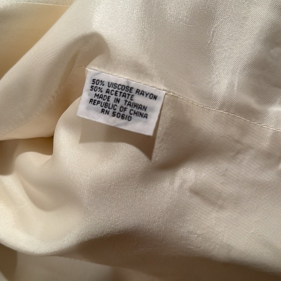 Vintage Albert Nipon Cream Jacket 6 - Picture 7 of 8